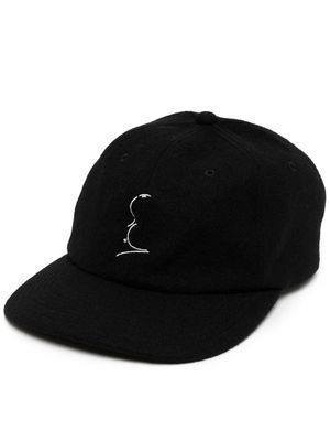 Undercover Alfred Hitchcock-embroidery cap - Black