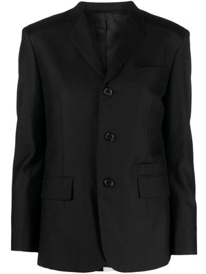 Undercover bead-appliqué wool blend blazer - Black