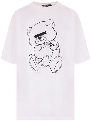 Undercover bear-print cotton T-shirt - White