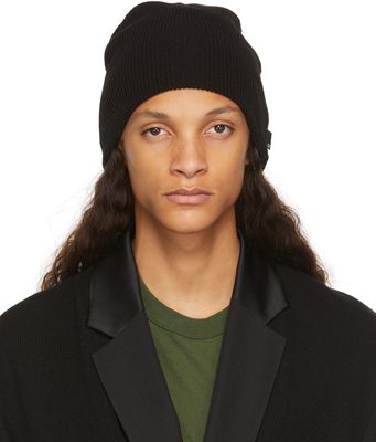 Undercover Black Ribbed Beanie