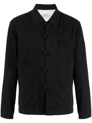 Undercover button-down fastening shirt jacket - Black