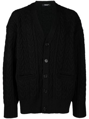 Undercover button-up knitted cardigan - Black