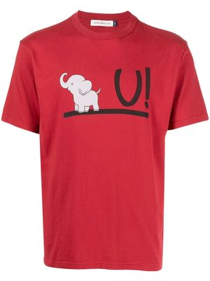 Undercover cartoon-print cotton T-shirt - Red