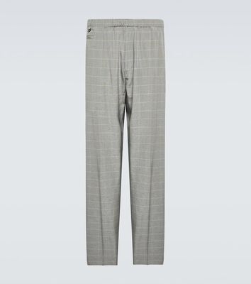 Undercover Checked silk-blend pants