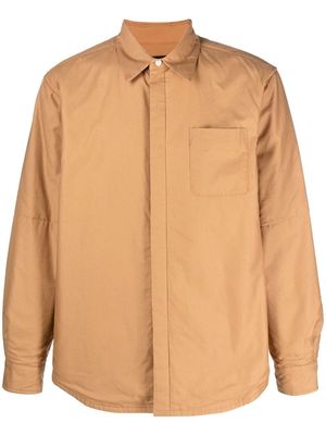 Undercover classic-collar shirt jacket - Neutrals