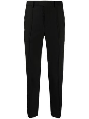 Undercover cropped mohair-blend trousers - Black