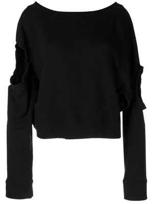 Undercover cut-out detail sweatshirt - Black