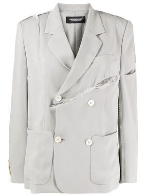 Undercover cut-out double-breasted blazer - Grey