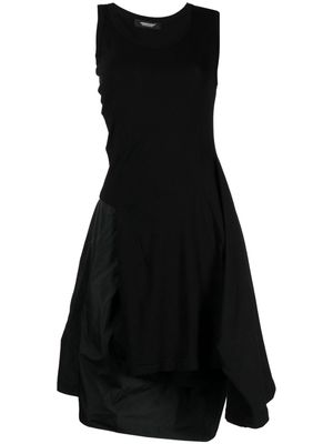 Undercover draped-detail dress - Black