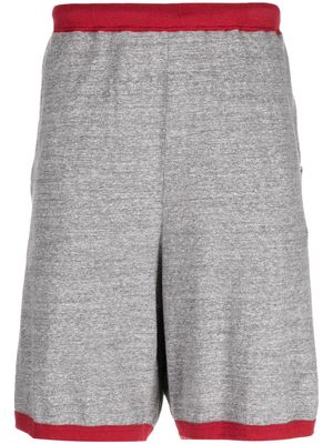Undercover elasticated-waist cotton track shorts - Grey