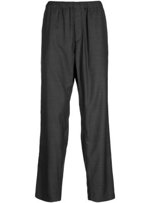 Undercover elasticated-waistband wool straight-leg trousers - Grey