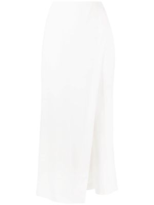 Undercover fitted-waistline long skirt - White