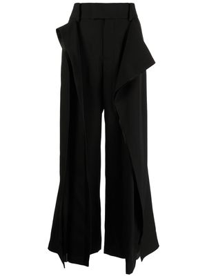 UNDERCOVER flared cropped trousers - Black