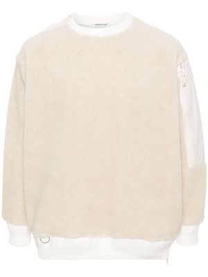 Undercover fleece long-sleeved sweatshirt - Neutrals