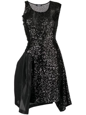 Undercover glitter-detailled midi dress - Black