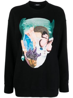 Undercover graphic print cotton sweatshirt - Black