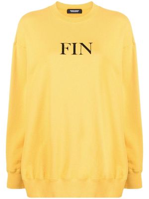 Undercover graphic-print cotton sweatshirt - Yellow