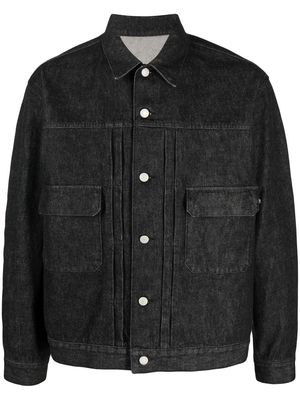 Undercover graphic-print denim jacket - Black