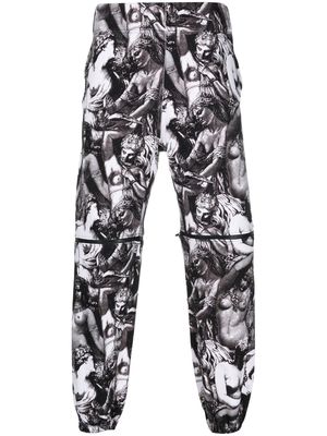 Undercover graphic-print track pants - White