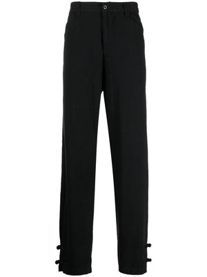 Undercover hem-strap loose-fit trousers - Black