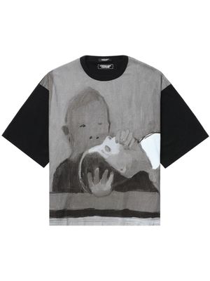 Undercover Illustration-print cotton T-shirt - Black