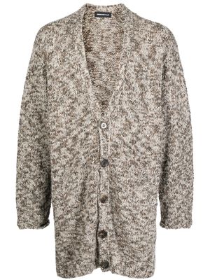 Undercover intarsia-knit cardigan - Brown