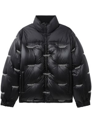 Undercover logo-embroidered down padded jacket - Black