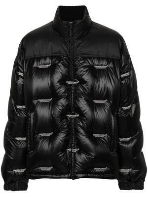 Undercover logo-embroidered padded jacket - Black