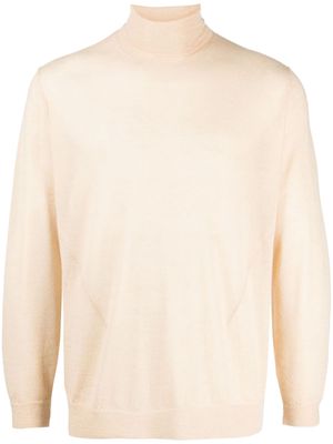 Undercover logo-patch cashmere jumper - Brown