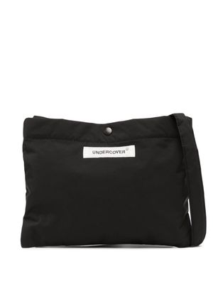 Undercover logo-patch shoulder bag - Black