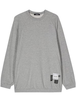 Undercover logo-patches cotton sweatshirt - Grey