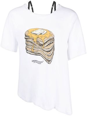 Undercover logo-print raglan T-shirt - White