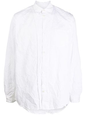 Undercover long-sleeve cotton shirt - White