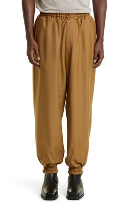 Undercover Loose Fit Mohair Blend Pants in Camel