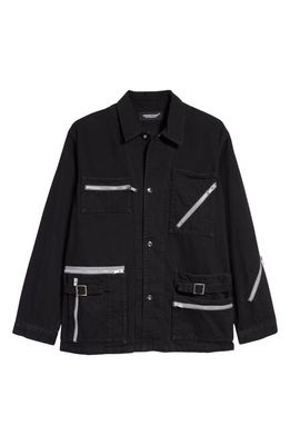 Undercover Men's Denim Utility Jacket in Black