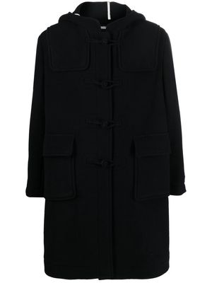 Undercover mid-length duffle coat - Black