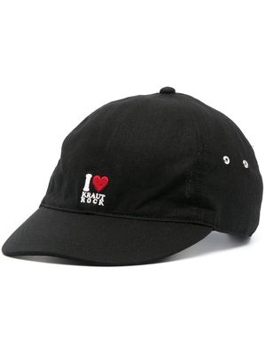 Undercover motif-embroidered curved-peak cap - Black