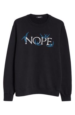 Undercover Nope Graphic Sweatshirt in Black