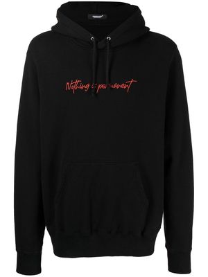 Undercover Nothing is Permanent-embroidered hoodie - Black