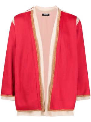 Undercover open-front knitted cardigan - Red