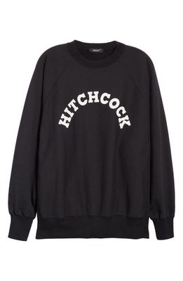 Undercover Oversize Crewneck Graphic Sweatshirt in Black
