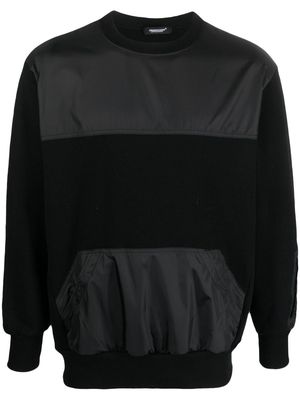 Undercover panelled long-sleeve sweatshirt - Black