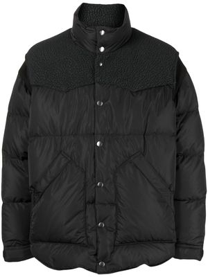 Undercover panelled puffer jacket - Black
