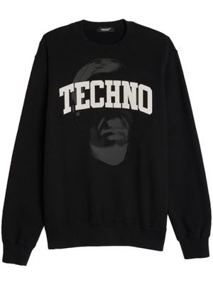 Undercover patch-detail cotton sweatshirt - Black