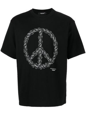 Undercover peace-sign cotton T-Shirt - Black