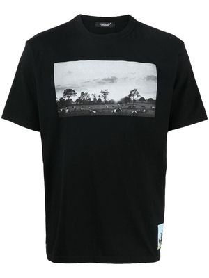Undercover photograph-print cotton T-Shirt - Black