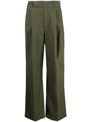 Undercover pleated wide-led trousers - Green