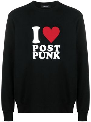 Undercover Post Punk cotton sweatshirt - Black