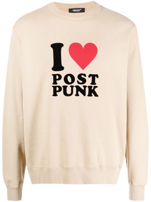 Undercover Post Punk cotton sweatshirt - Neutrals