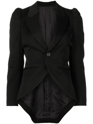 Undercover puff-sleeve tailored blazer - Black